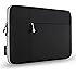 Runetz - 13-inch BLACK Neoprene Sleeve Case Cover for MacBook Pro 13.3" with or w/out Retina Display and MacBook Air 13" Laptop - Black-Gray