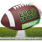 Eco Sports Pee Wee Football, Size 5, Leather Free TPU Material, Tacky Grip Youth Footballs for Kids, Schools &amp; Backyard Play