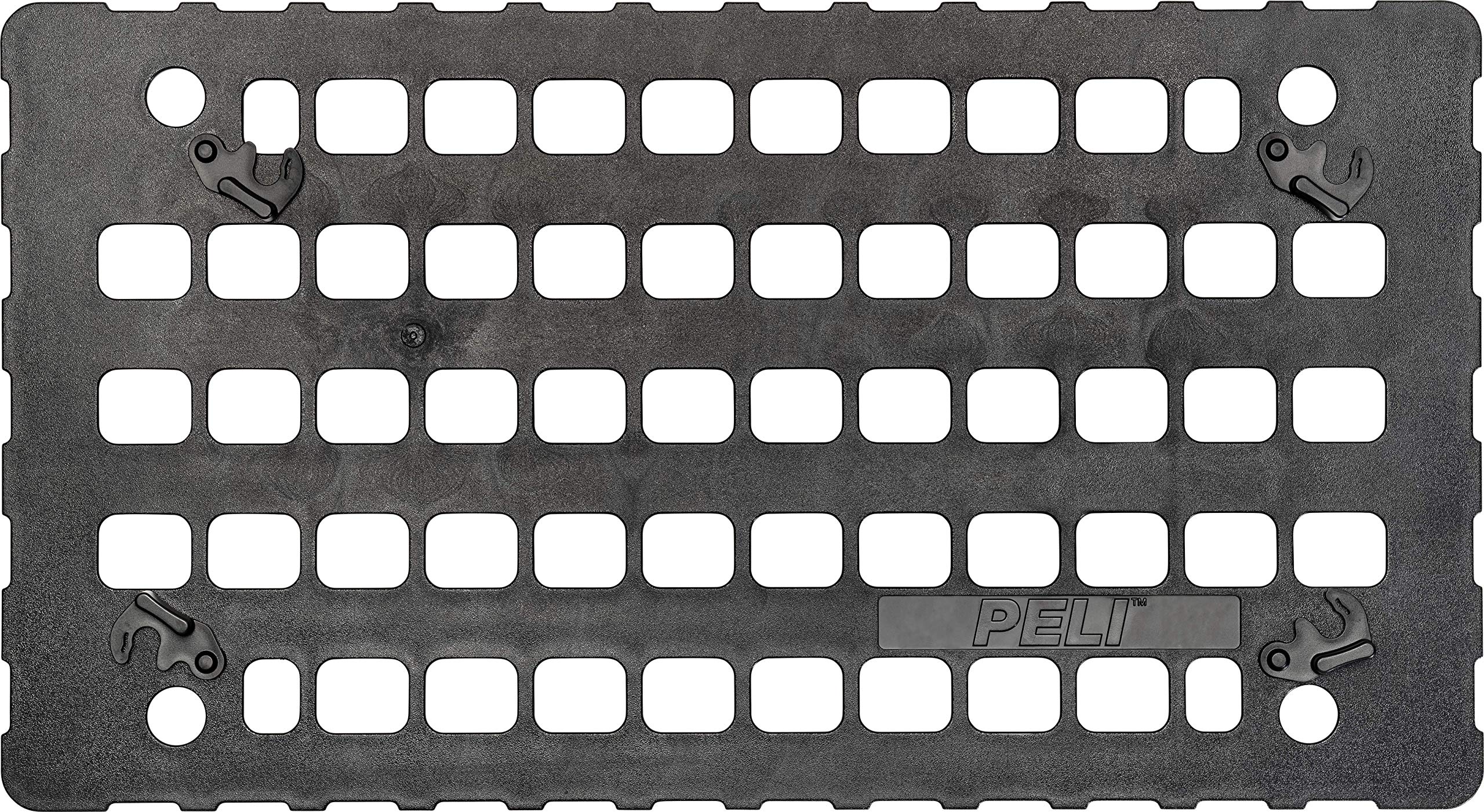 PELI EZ-Click Molle Panel Accessory for 1535 PELI Air case, Detachable Multi-Use Lid Organizer for Molle-style Pouches and Straps, Colour: Black