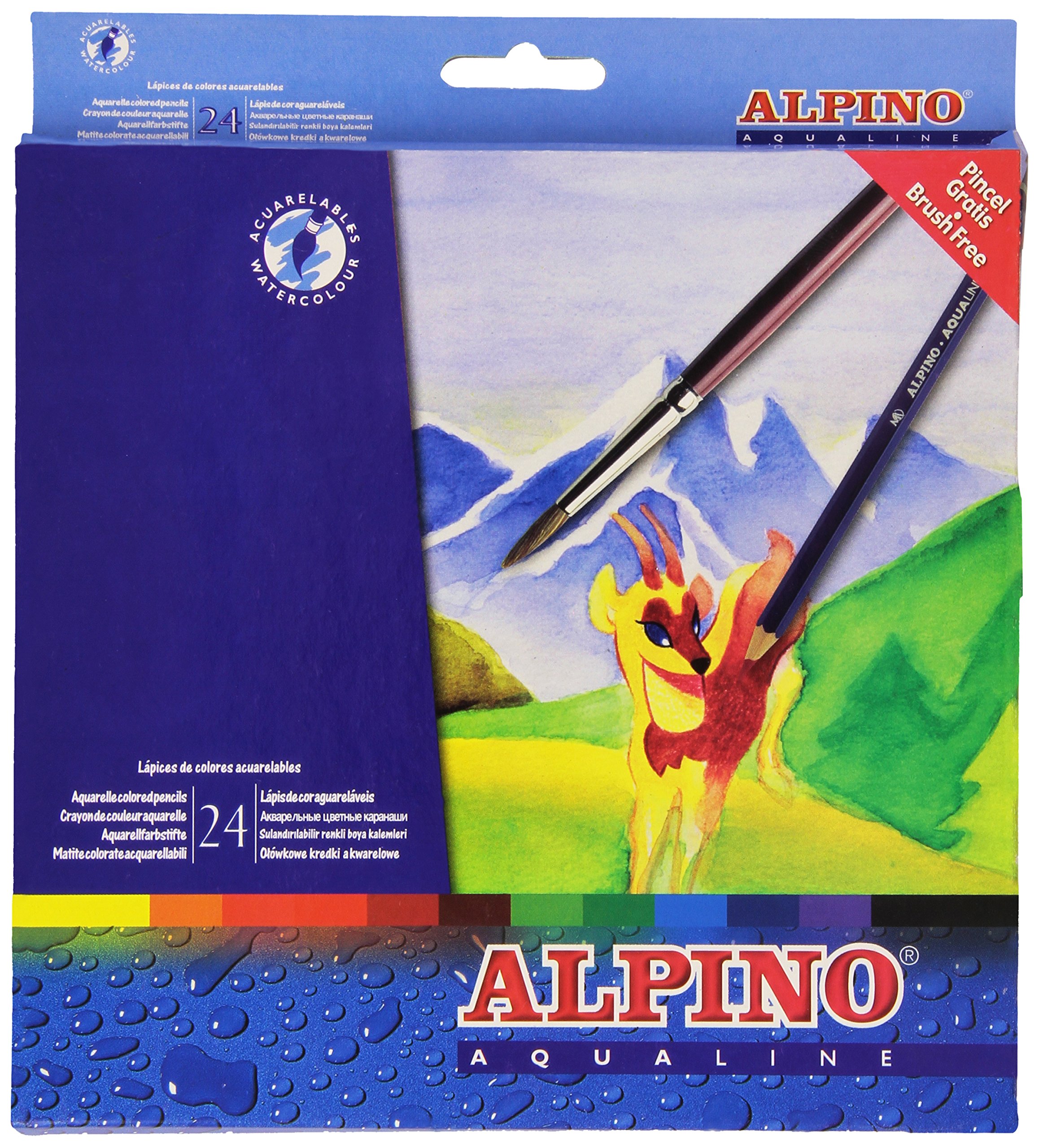 Alpino AL000131 – Pack of 24 Pencils, Multi-Colour