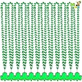 JOYIN 36 PCS St Patricks Shamrock Necklaces Irish Clover Green Bead Pendant Necklace, St. Patrick's Day Party Supplies, Necklace Dressing-up Accessories, Saint Patricks Decorations