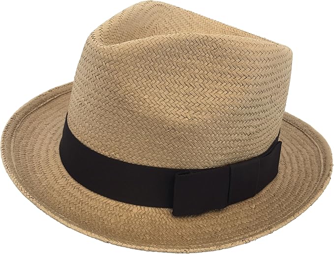 stingy brim straw fedora hat