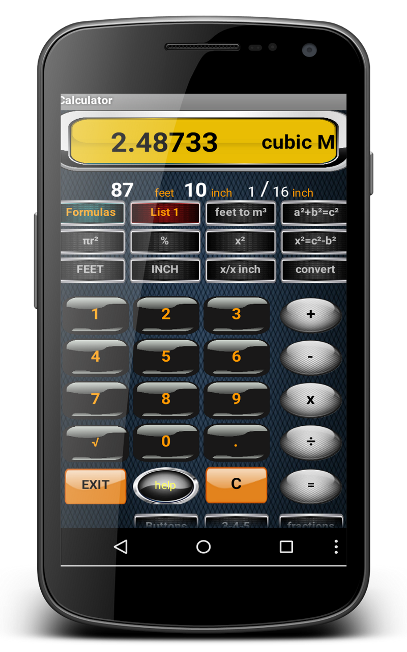 Construction Calculator FREE v2 Amazon.es Apps y Juegos