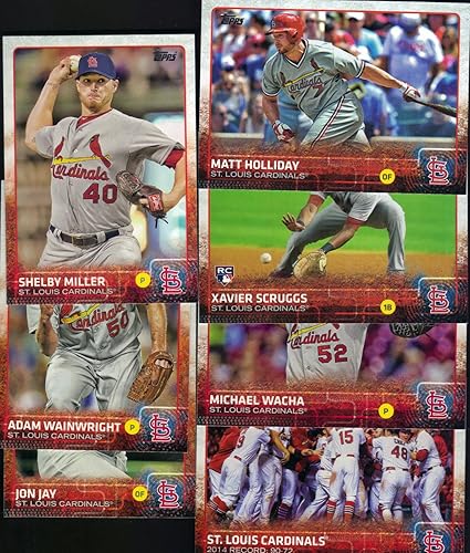 Louis Cardinals 2015 Topps MLB Baseball Regular Issue Complete