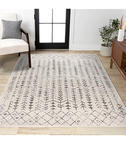 Amazon.com: JONATHAN Y Boho Vintage Diamond Cream/Gray