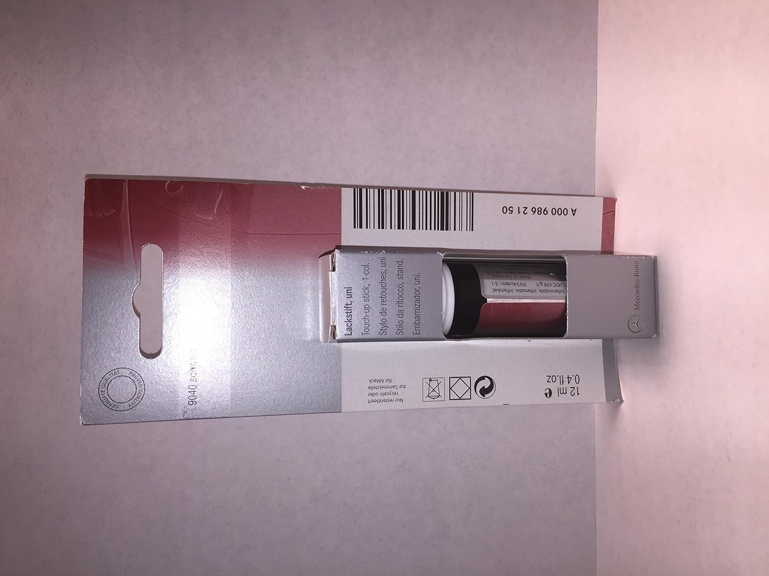 MercedesBenz Genuine Black Touch Up Paint Code 040 Amazon.co.uk Car & Motorbike