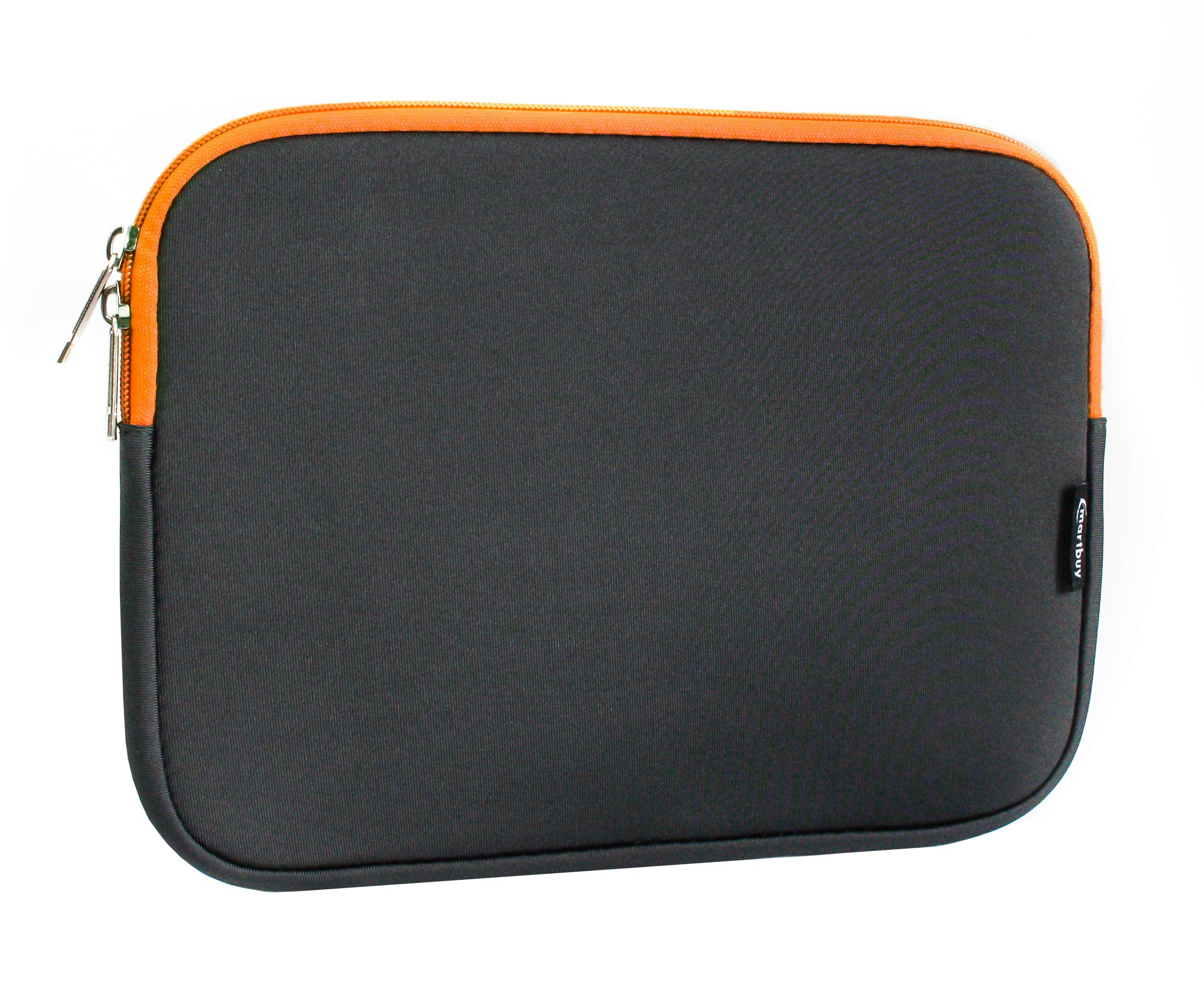 Emartbuy Dark Grey Red 11.6-12.7 Inch Water Resistant Neoprene Soft Zip Case Cover Sleeve With Red Interior & Zip Compatible with Laptops Listed Below