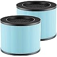 2-Pack F100 Filter Compatible with Instant AP100 Air Purifi-er, 4-Stage Filtration with H13 Grade True HEPA Filter and Activated Carbon Filter, Compare to F100 Filter