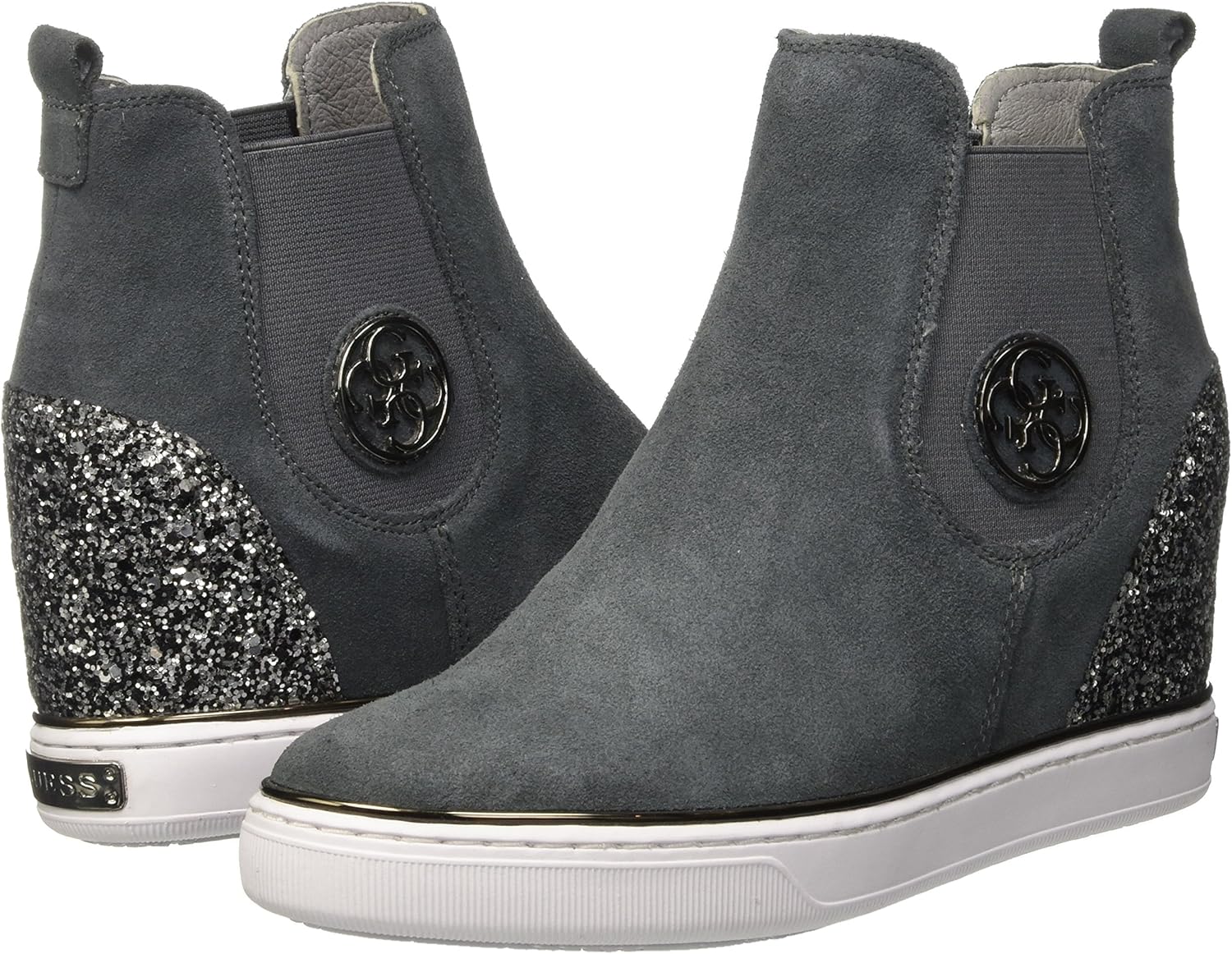 guess freda wedge sneaker