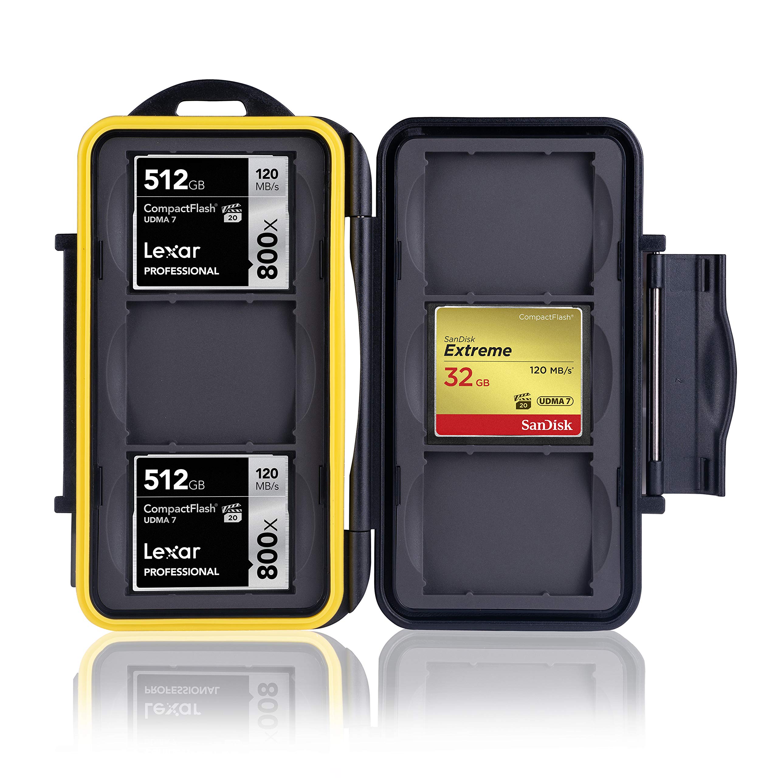 Ares Foto® MC-CF6 Memory Card Case / Card Safe / for 6 pcs CF Cards - New Edition 2017 for 6 Compact Flash Cards