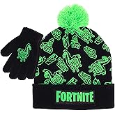 Fortnite Boys Winter Beanie Hat and Snow Gloves for Boys 2 Piece Set