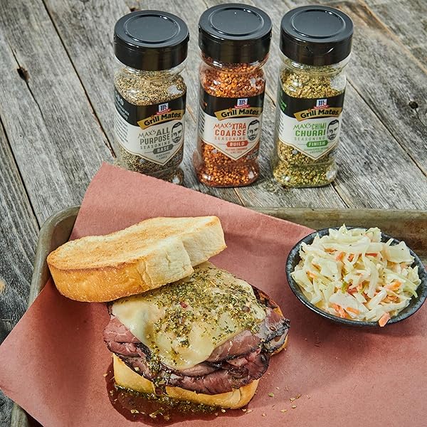 MCCORMICK GRILL MATES MAX’S XTRA COARSE SEASONING, 5.93 OZ