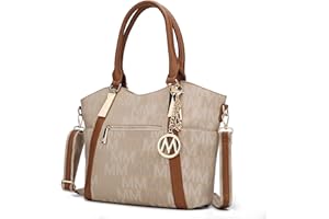 MKF Collection Tote Satchel Handbag for Women: PU Leather Shoulder Bag – Top-Handle Purse, Ladies Pocketbook By Mia K