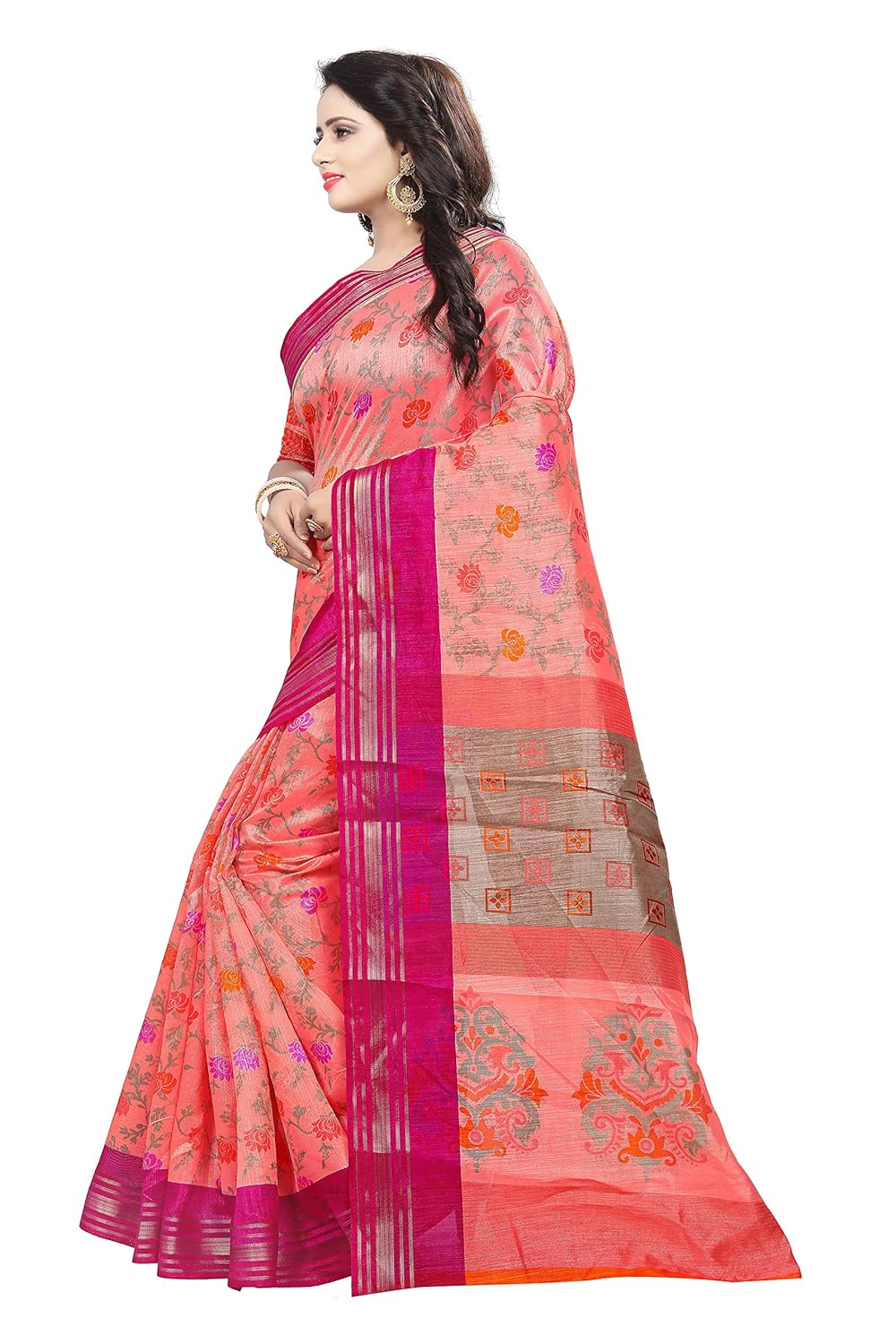 trundz khadi cotton sari