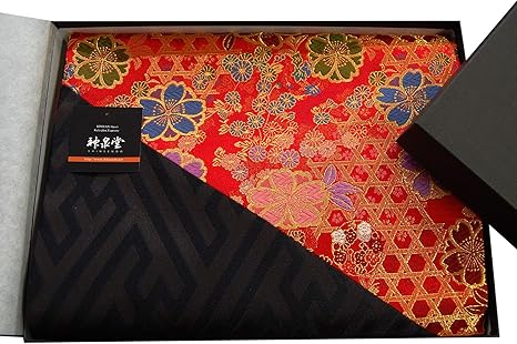 Amazon 和風 着物テーブルランナー 帯 箱入り 包装済 人気 海外向けギフトにも 1 30cm 花籠 はなかご テーブルランナー オンライン通販