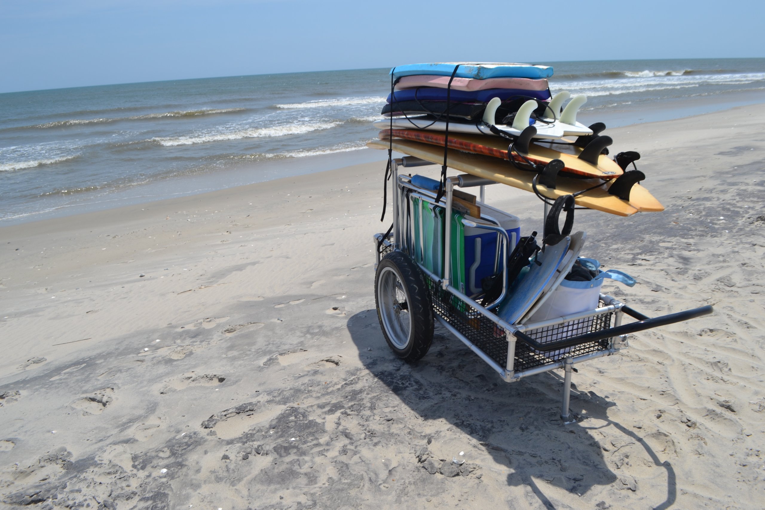 beach cart bike trailer