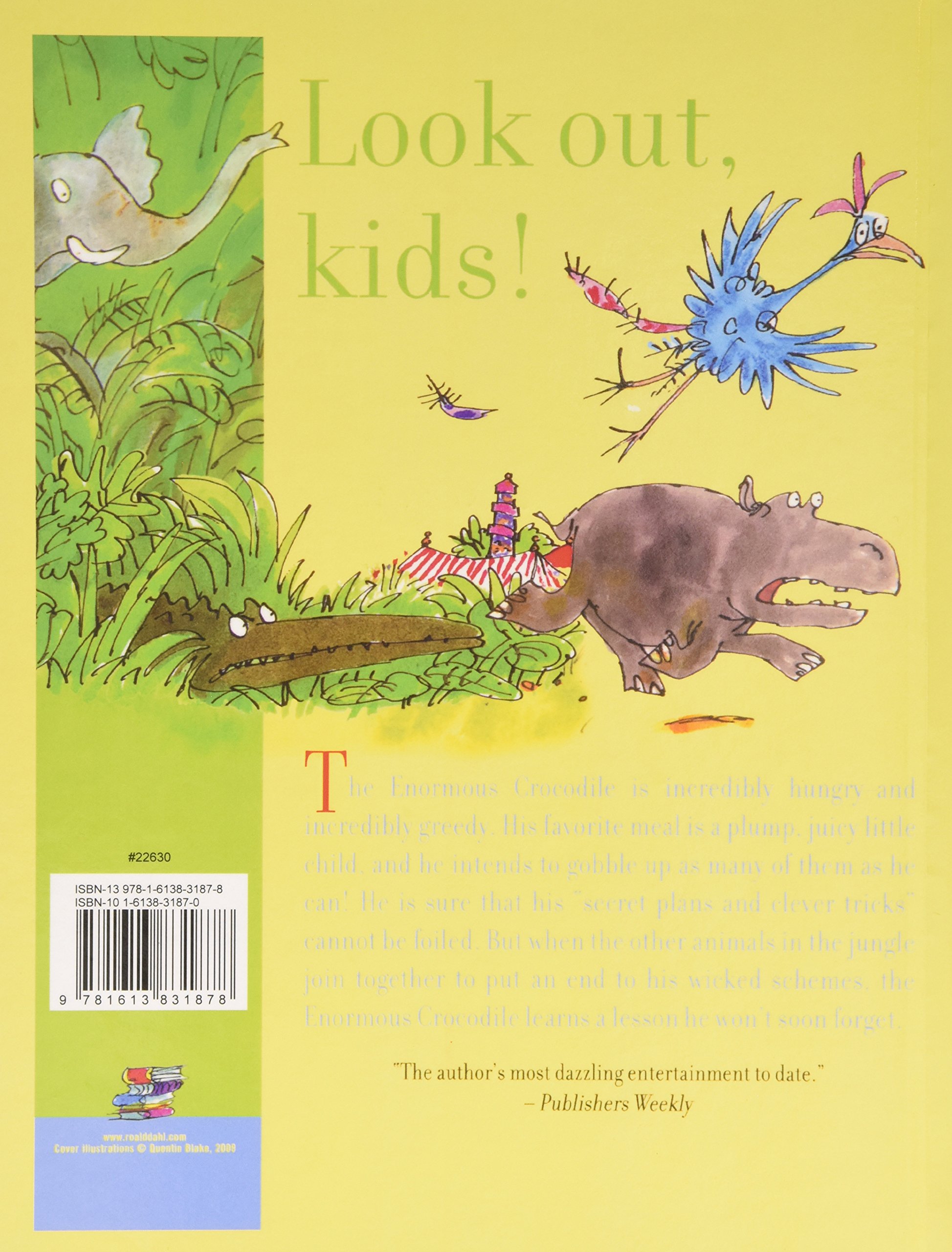Amazon Enormous Crocodile Dahl Roald Blake Quentin Alligators Crocodiles