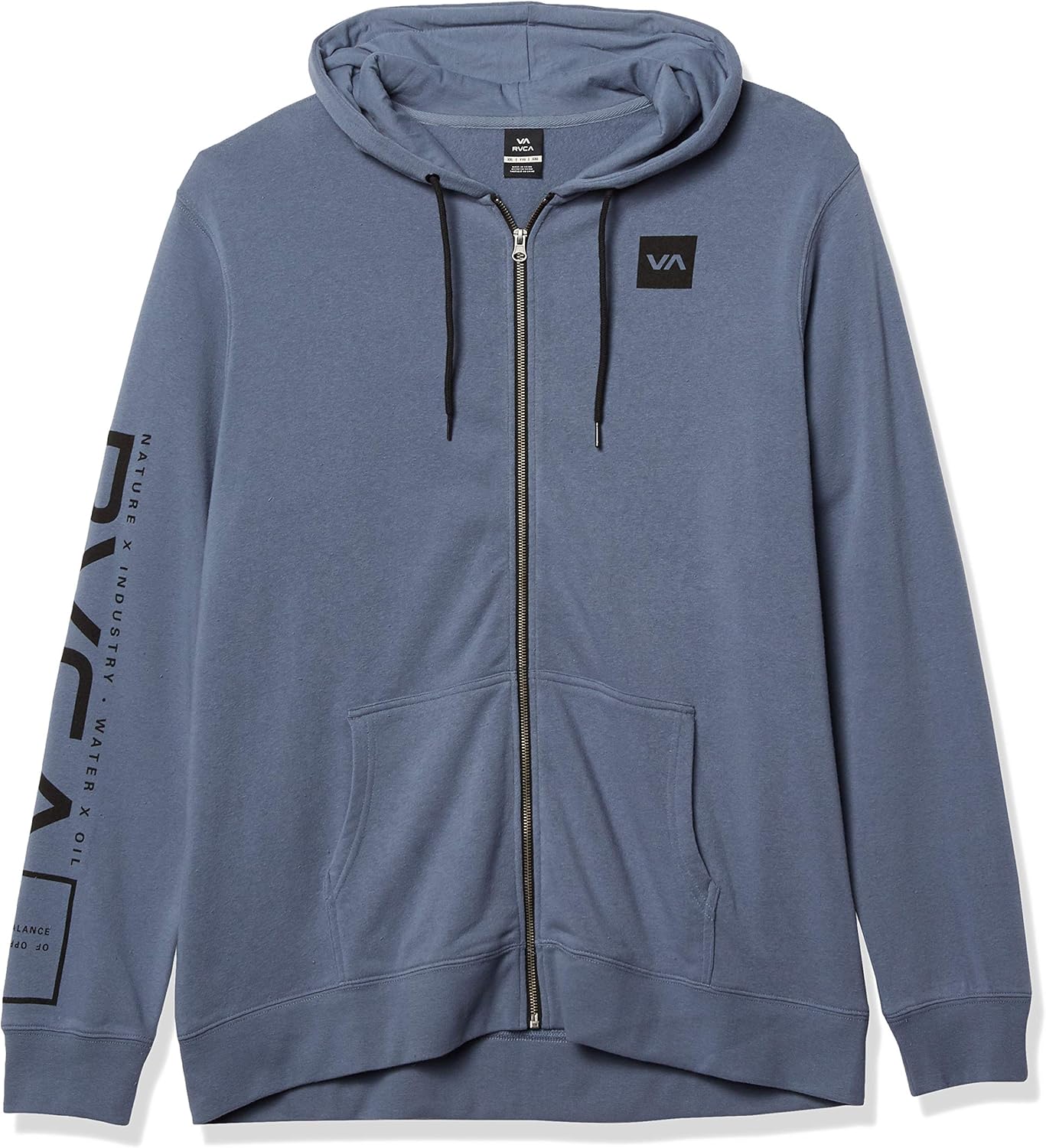 RVCA Men's Swift Zip Up Hooded Sweatshirt: Clothing