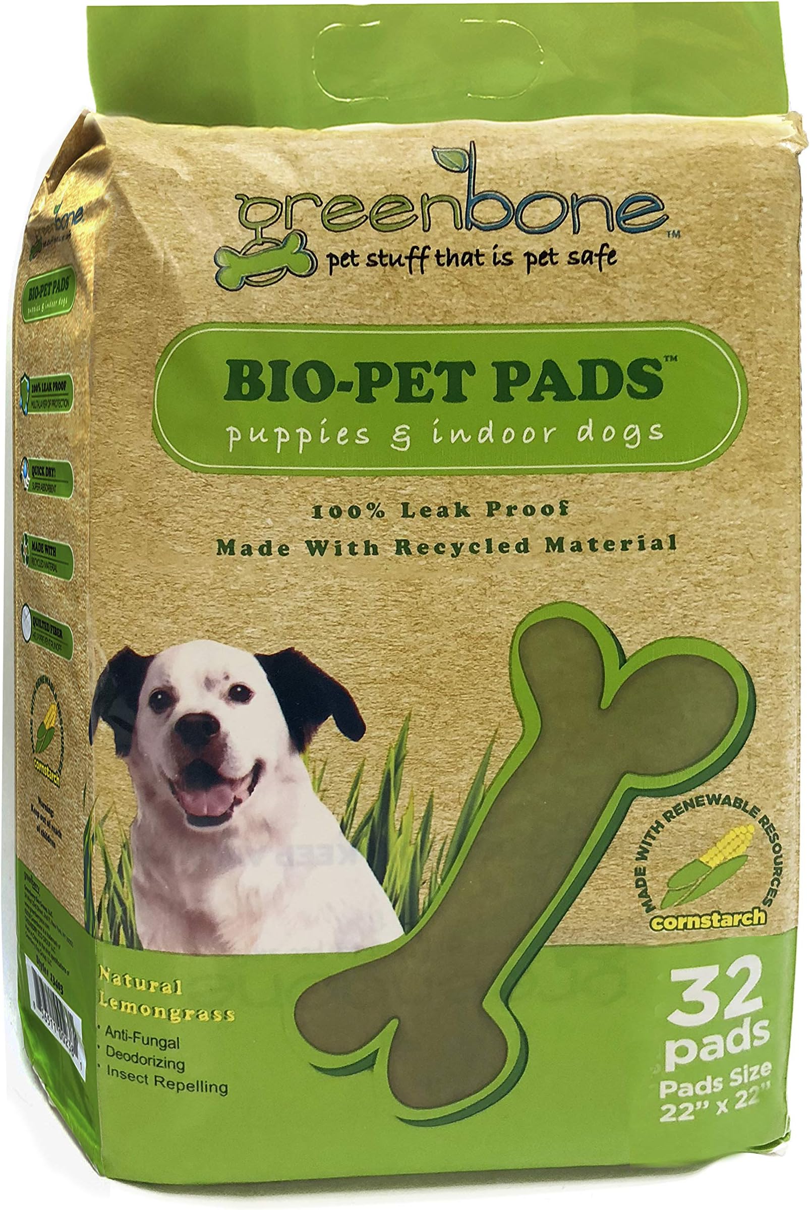 Greenbone 13404 32 Count Bio Pet Training Pads