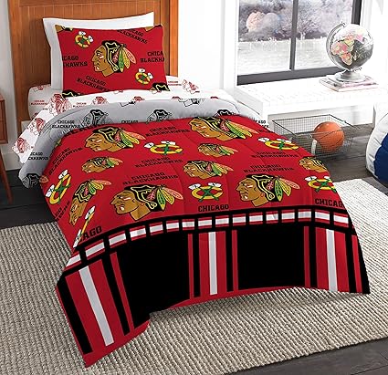 Amazon Com The Northwest Company Nhl Chicago Blackhawks Twin Bed