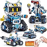 Glikid 5 in 1 RC Robot Building Kit, APP & Remote Control Robotics Kit, Science Project Kit & STEM Toys for Ages 8-13, Gifts for 8 Year Old Boys Girls