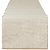 DII Eco-Friendly Fine Ribbed Collection Table Runner, 13x72, Stone