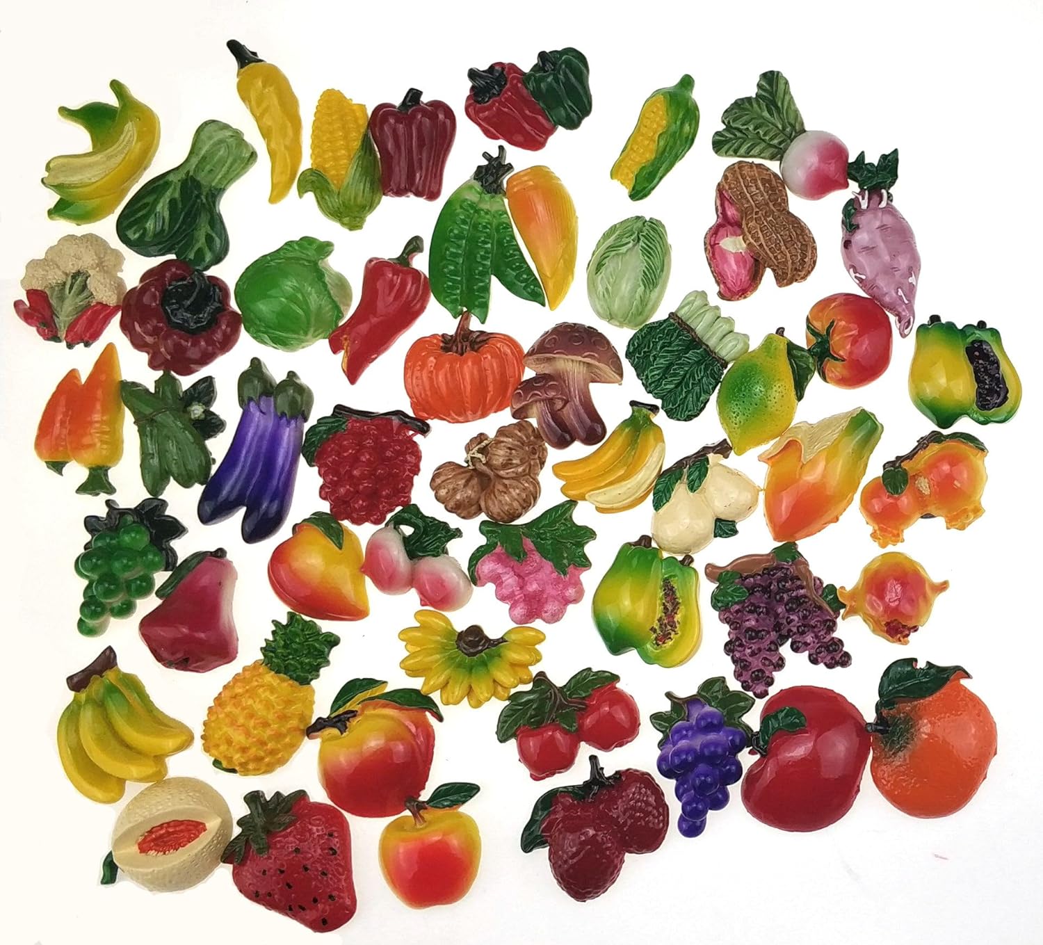Amazon Com Miswee Random 12pcs Creative 3d Resin Fruit Vegetables