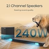 Hisense HS2100 2.1 Channel Soundbar 240W Dolby Audio DTS Virtual:X Ultra-slim view 5