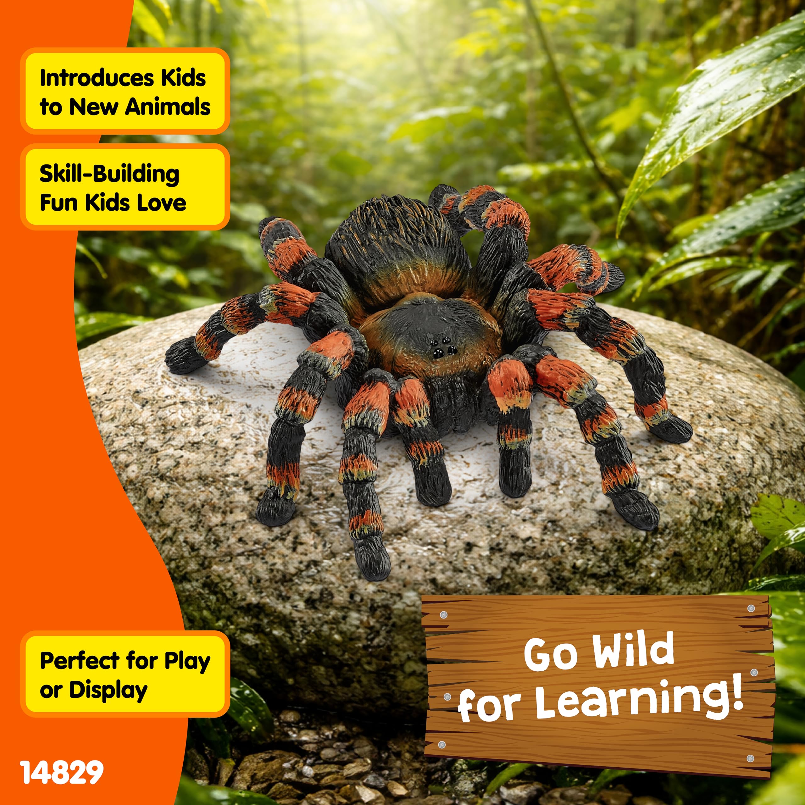 SCHLEICH WILD Life | Vogelspinne 14829 | detailgetreue Tierfiguren | Zoo Spielzeug | tolles Geschenk für Jungen und Mädchen | Deko für Geburtstag | Spielfigur ab 3 Jahren | 8 x 6 x 2 cm 5
