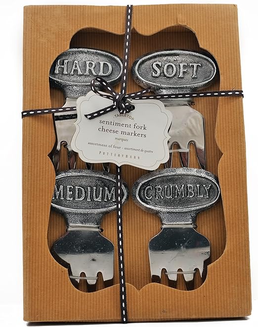 Amazon Com Pottery Barn Tabletop Sentiment Fork Cheese Markers