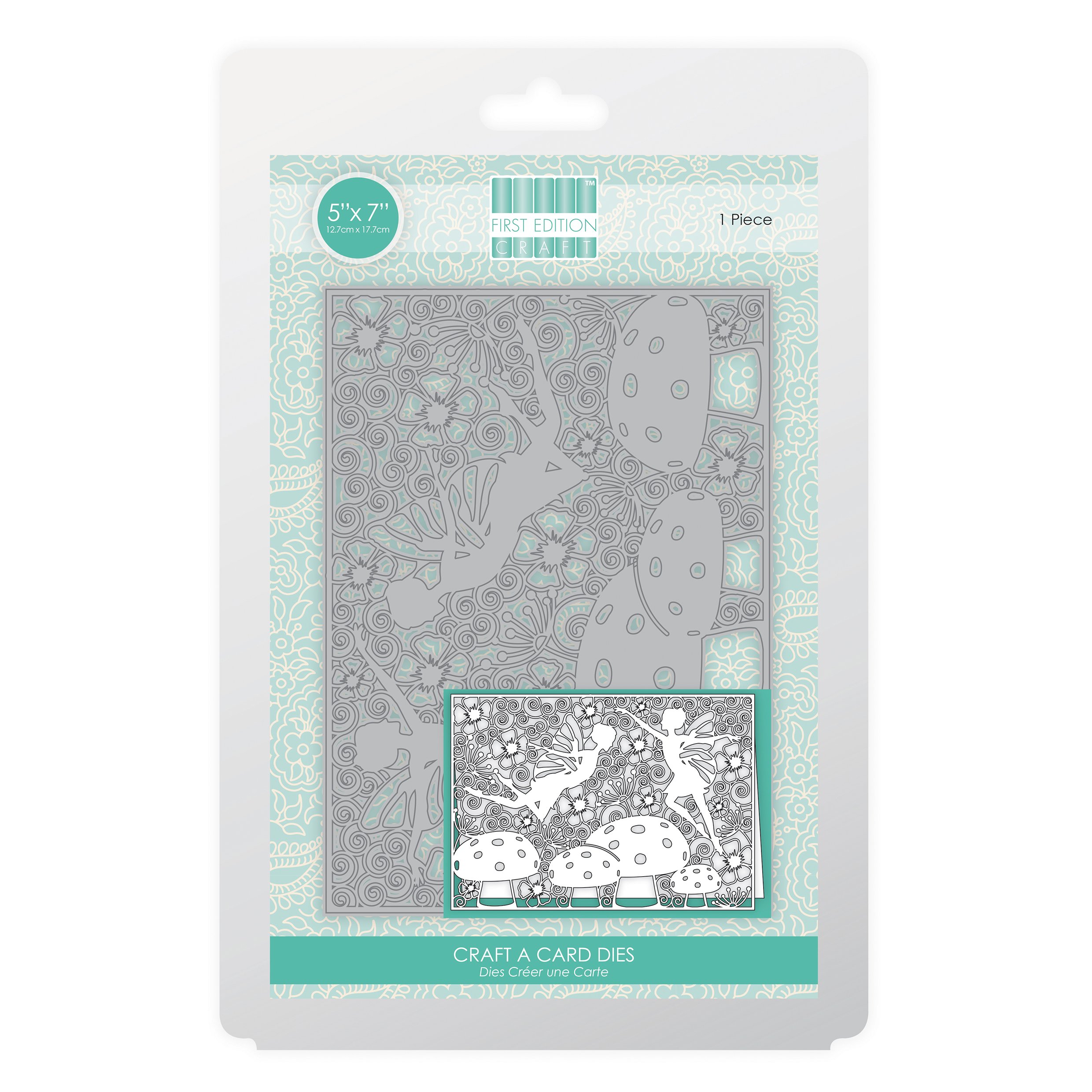Trimcraft Craft a Card Die-Fairies, Steel, Grey, 22 x 17 x 1.5 cm