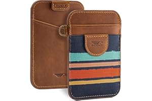 POCKT Slim Card Holder Wallet For Men and Women - Minimalist Front Pocket Wallet Elastic Credit Card Holder Genuine Leather RFID Blocking Card Case Wallets | Cali