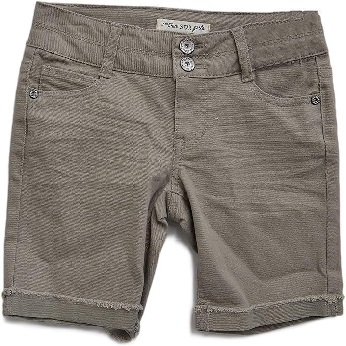 colored denim bermuda shorts