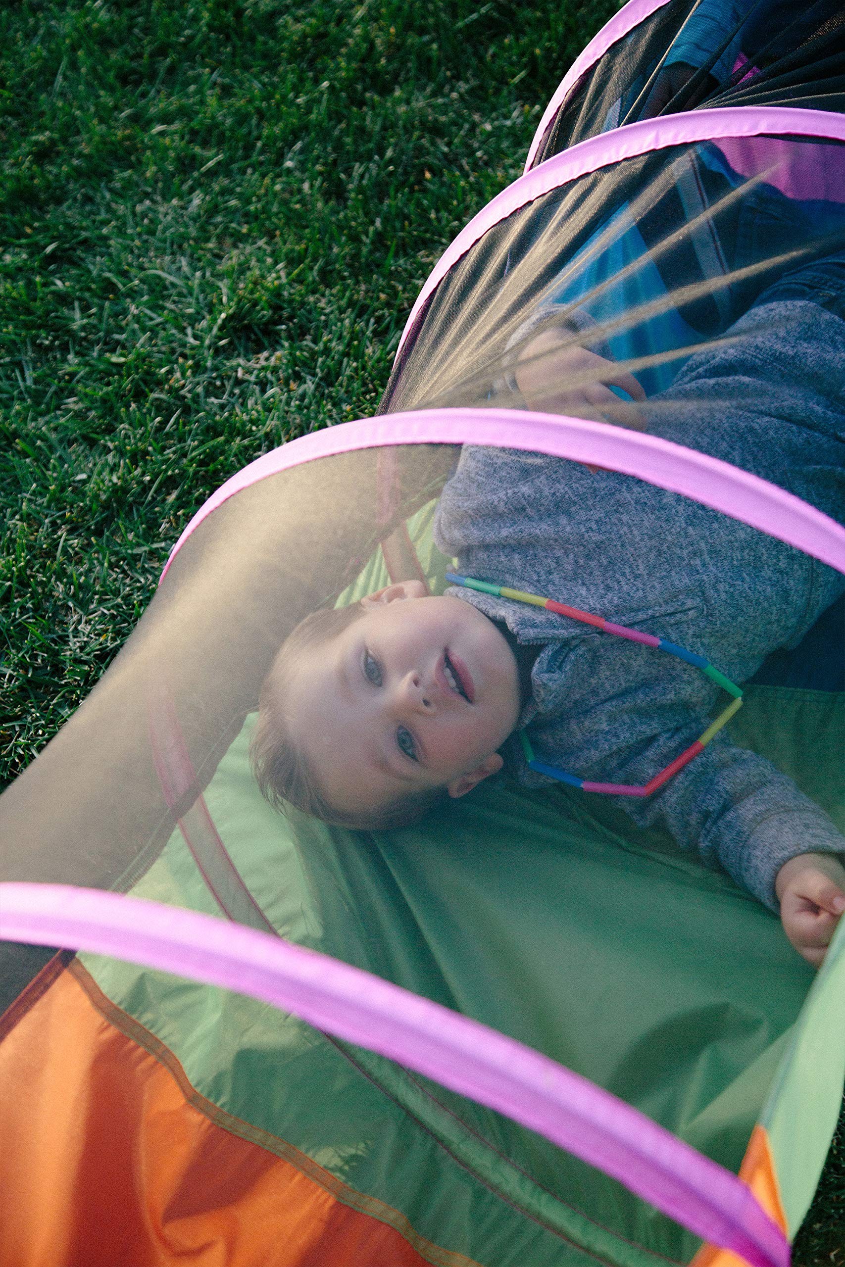 Pacific Play Tents 20407 Kids Peek-A-Boo I See You 6' Crawl Tunnel - Multicolor
