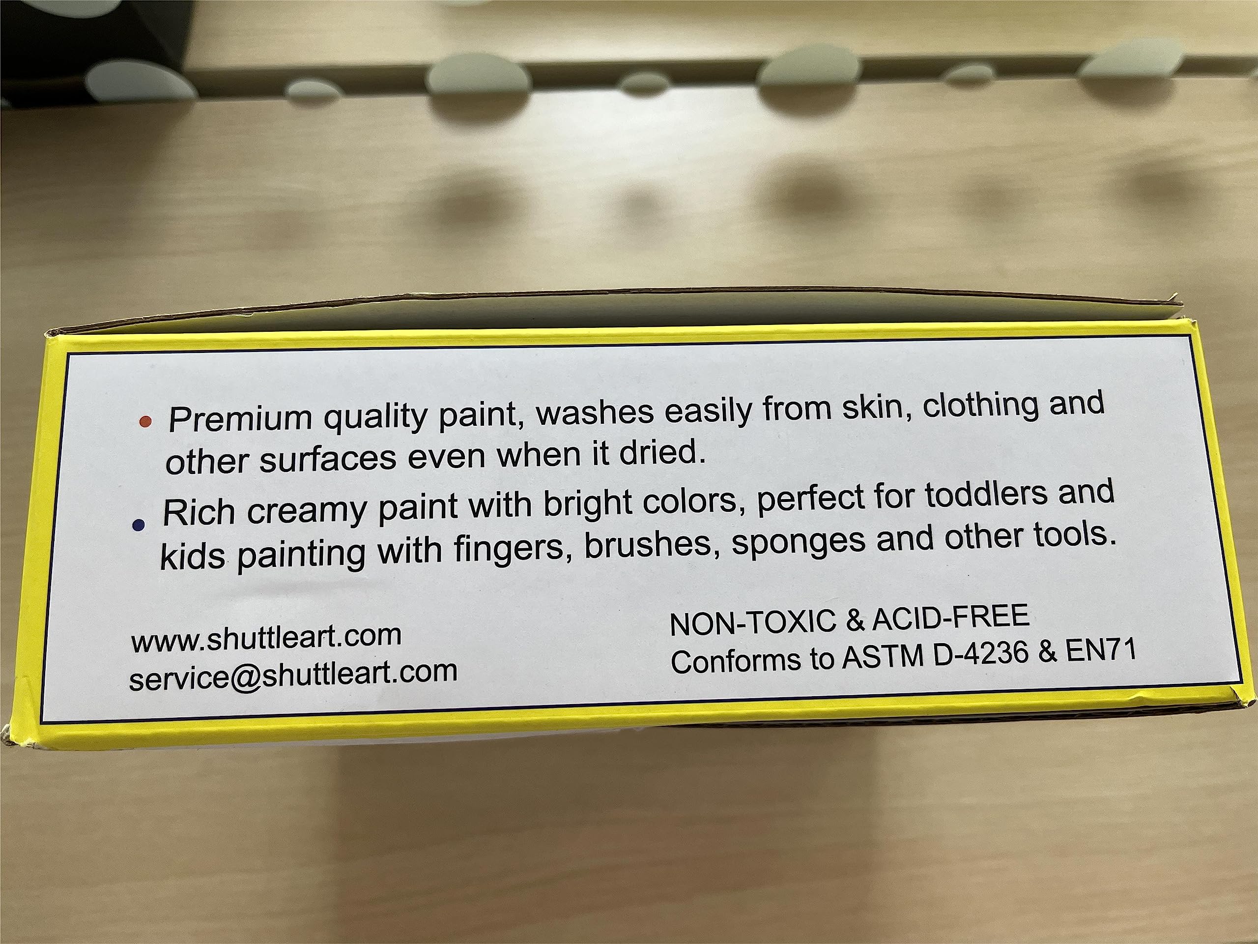 Kids Washable Finger Paints Set, Shuttle Art 33 Pack Non Toxic Kids Painting Set with 10 Colours (60ml) Finger Paints, Paint Pad, Sponge Paint Brushes, Eco Natural for Children and Toddler