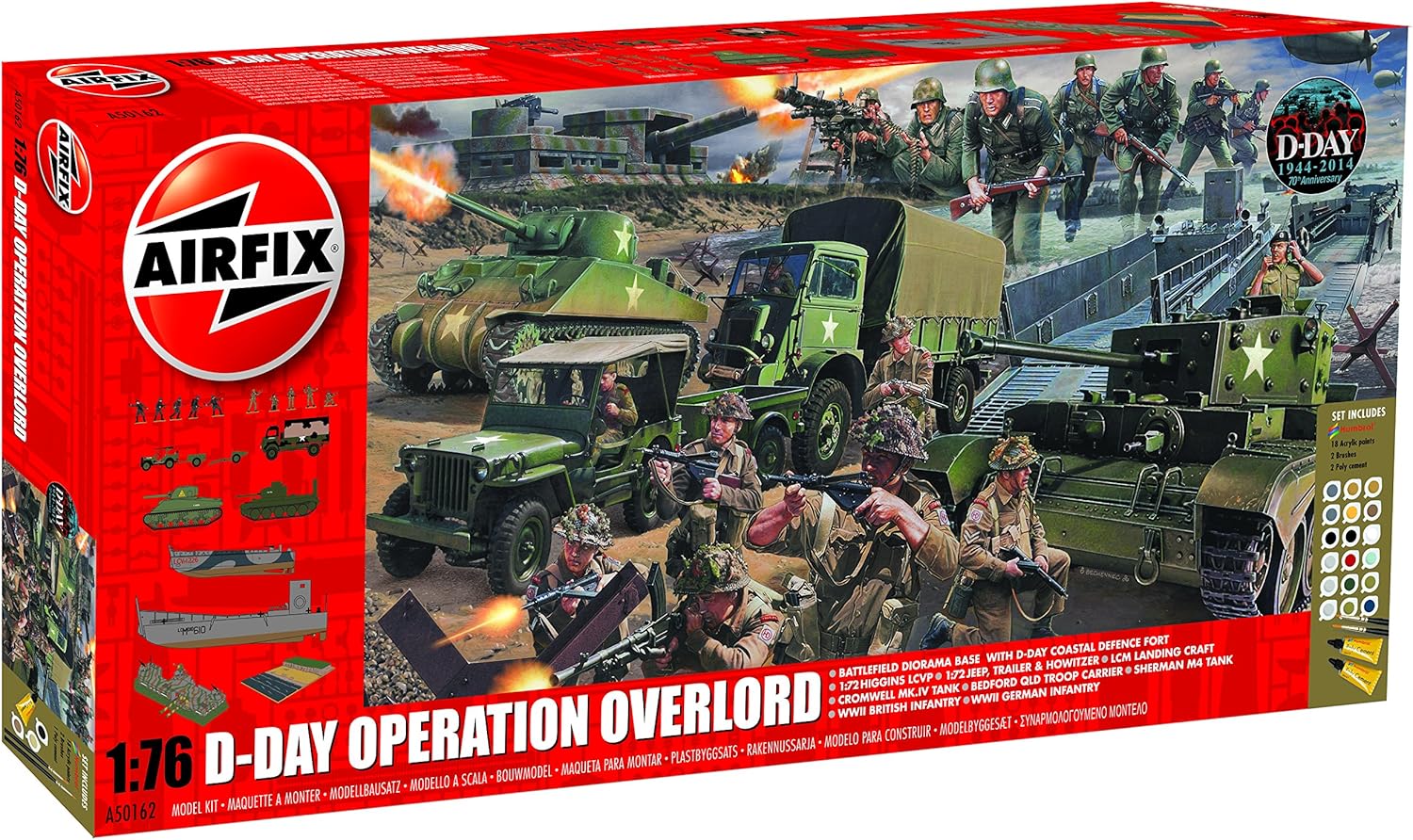 Airfix 1:76 D-Day Operation Overlord Set: Amazon.co.uk: Toys & Games