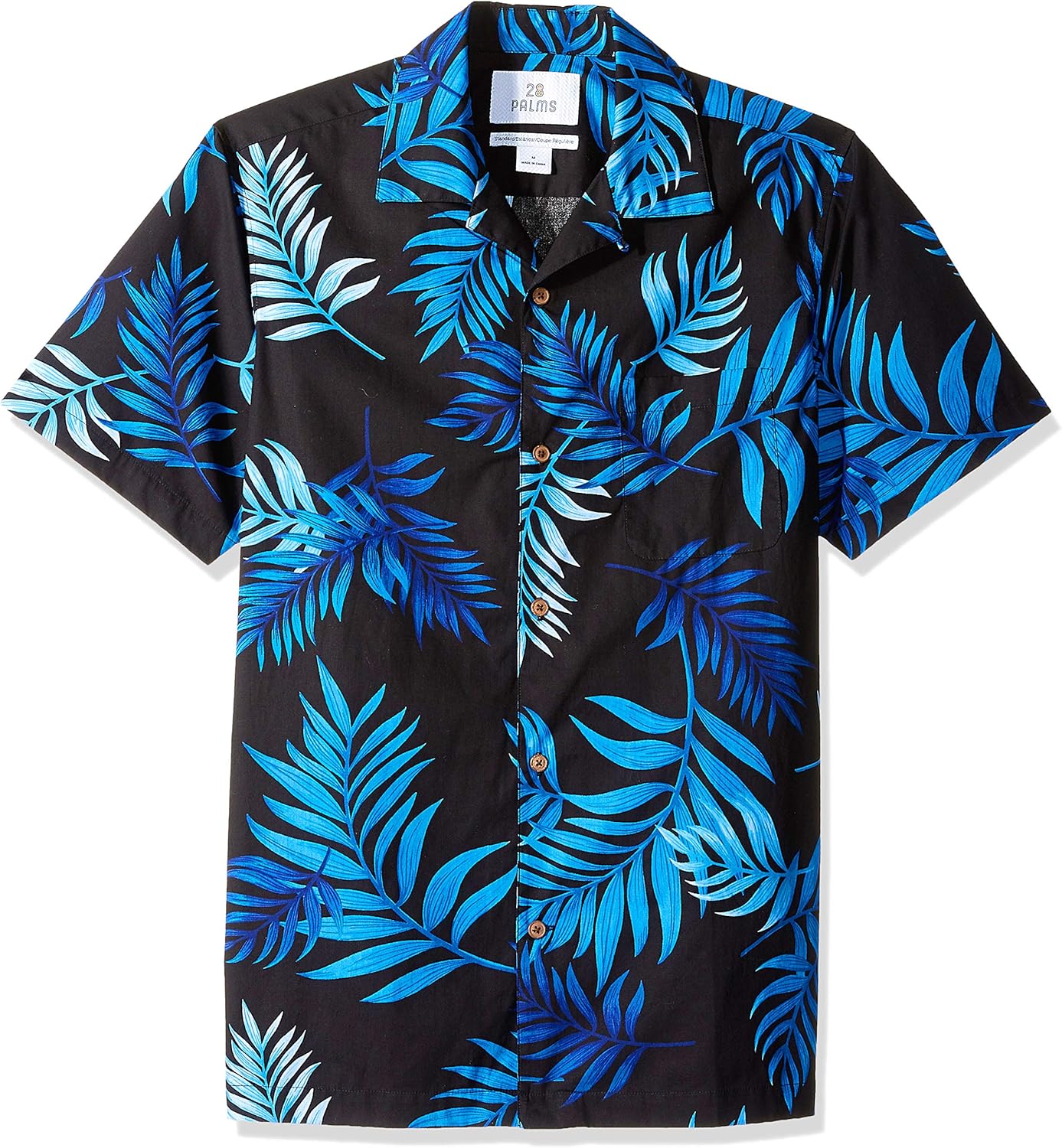 Amazon Brand - 28 Palms Men's Standard-Fit 100% Cotton Tropical Hawaiian Shirt