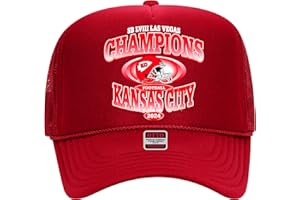 TIMELESS APPAREL CO The 2024 SB LVIII Kansas City Super World Champions Football Trucker Hat - Commemorative Game Day Snapback for Fans