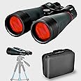 ESSLNB Astronomy Binoculars, 20x80 Binoculars for Adults, Outdoor Waterproof Binoculars for Bird Watching Travel Stargazing with Tripod Adapter and Carrying Bag