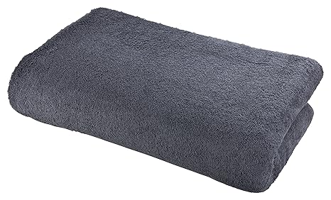 Floringo XXL Decke/Wohndecke Walkfrottier 200x250cm Schiefer