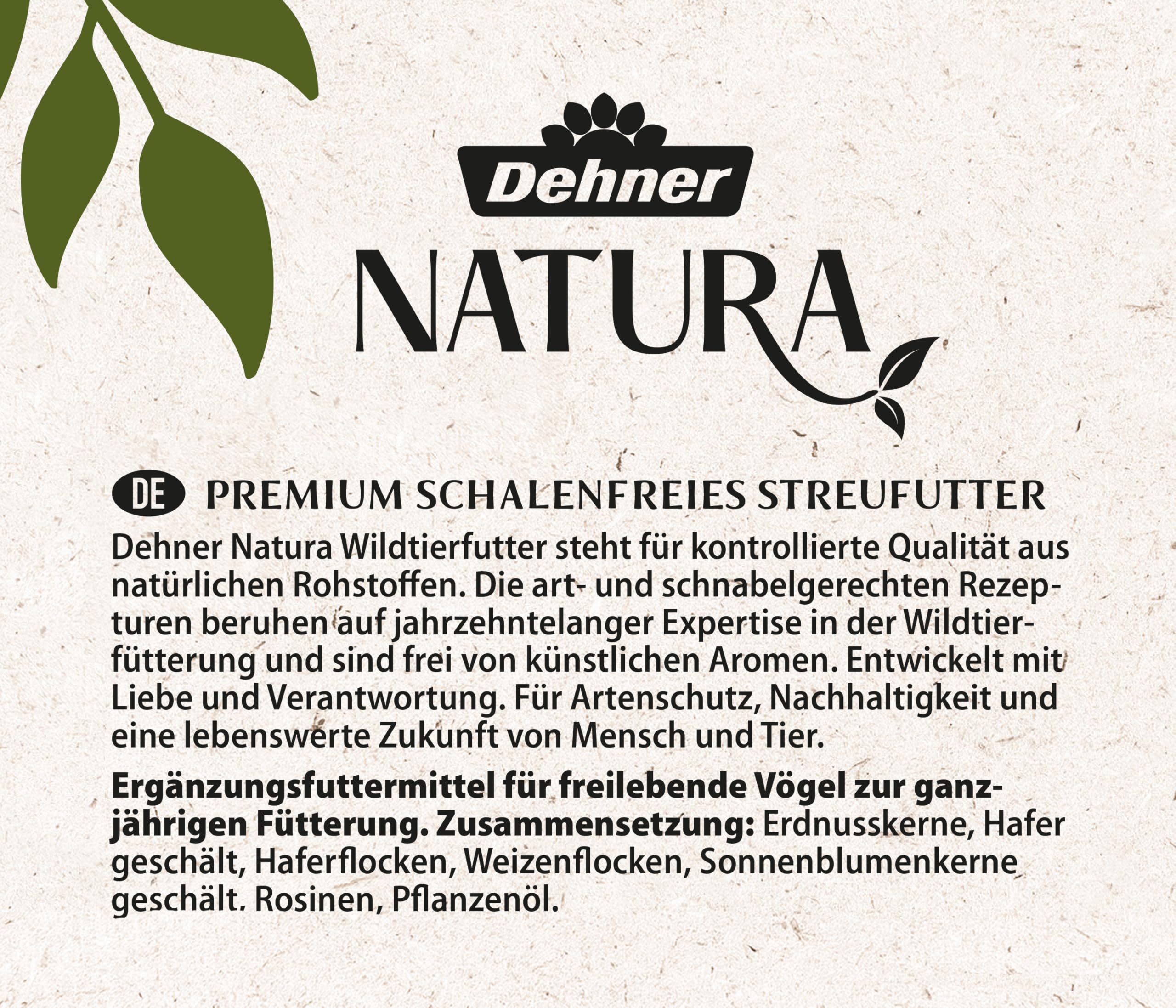 Dehner Natura Premium Wildvogelfutter, Streufutter schalenfrei, Ganzjahresfutter proteinreich / energiereich, hochwertiges Vogelfutter für Wildvögel, 3.6 kg 7