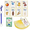 My ASL Alphabet Flash Cards 26 Alphabet Toddlers American Sign Language Flash Cards Set, Learn ASL and it’s a First Alphabet Flash Cards