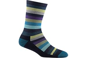 Darn Tough Women's Mystic Stripe Crew Lightweight with Cushion Lifestyle Sock (Style 1644) -