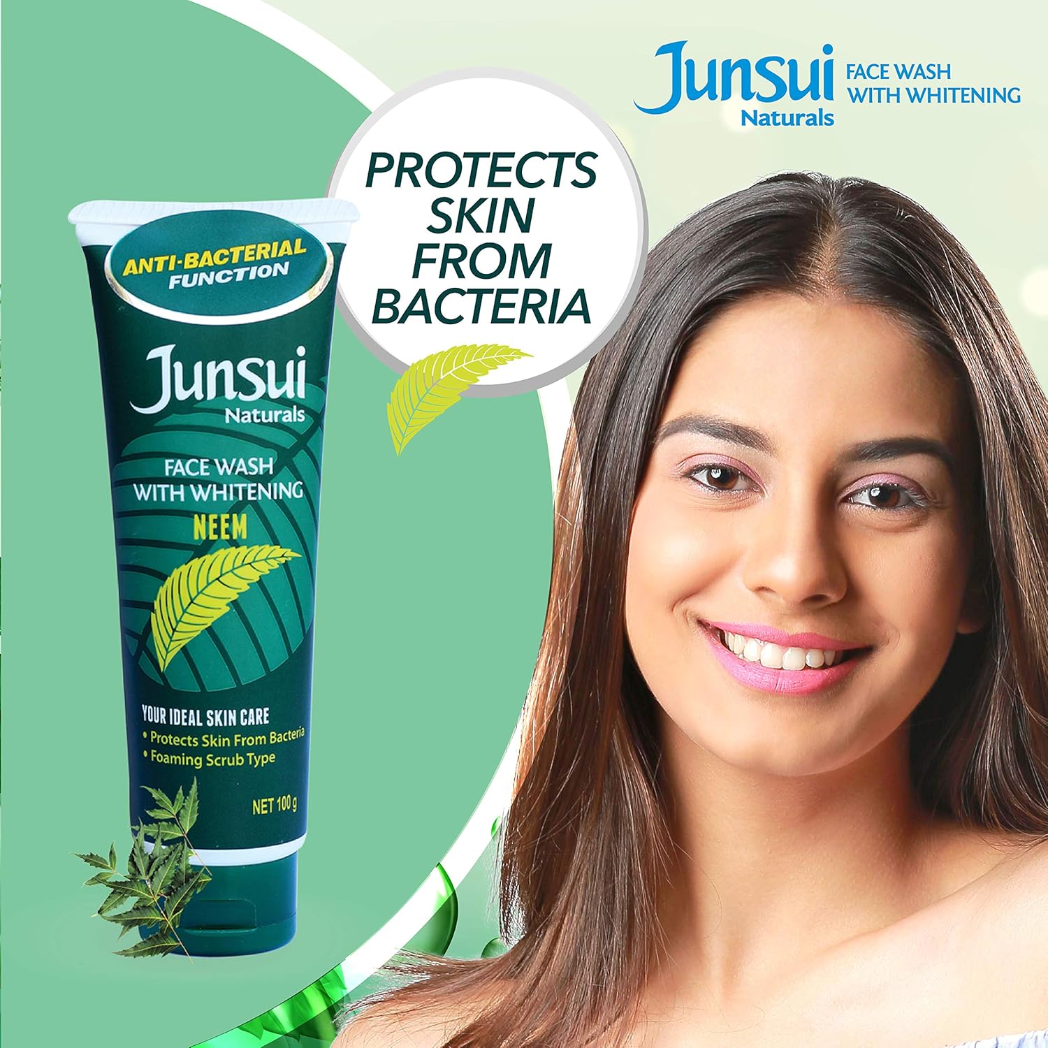 junsui face wash green