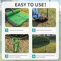 PPOLB Electric Fence Netting, 35.4" H x