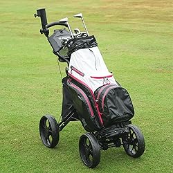FLAGTAG Golf Push Cart 4 Wheels,Folding Golf