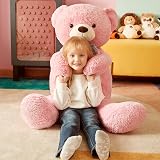 IKASA Giant Teddy Bear 120cm Soft Plush Pink Toy EN71 ASTM Safe view 3