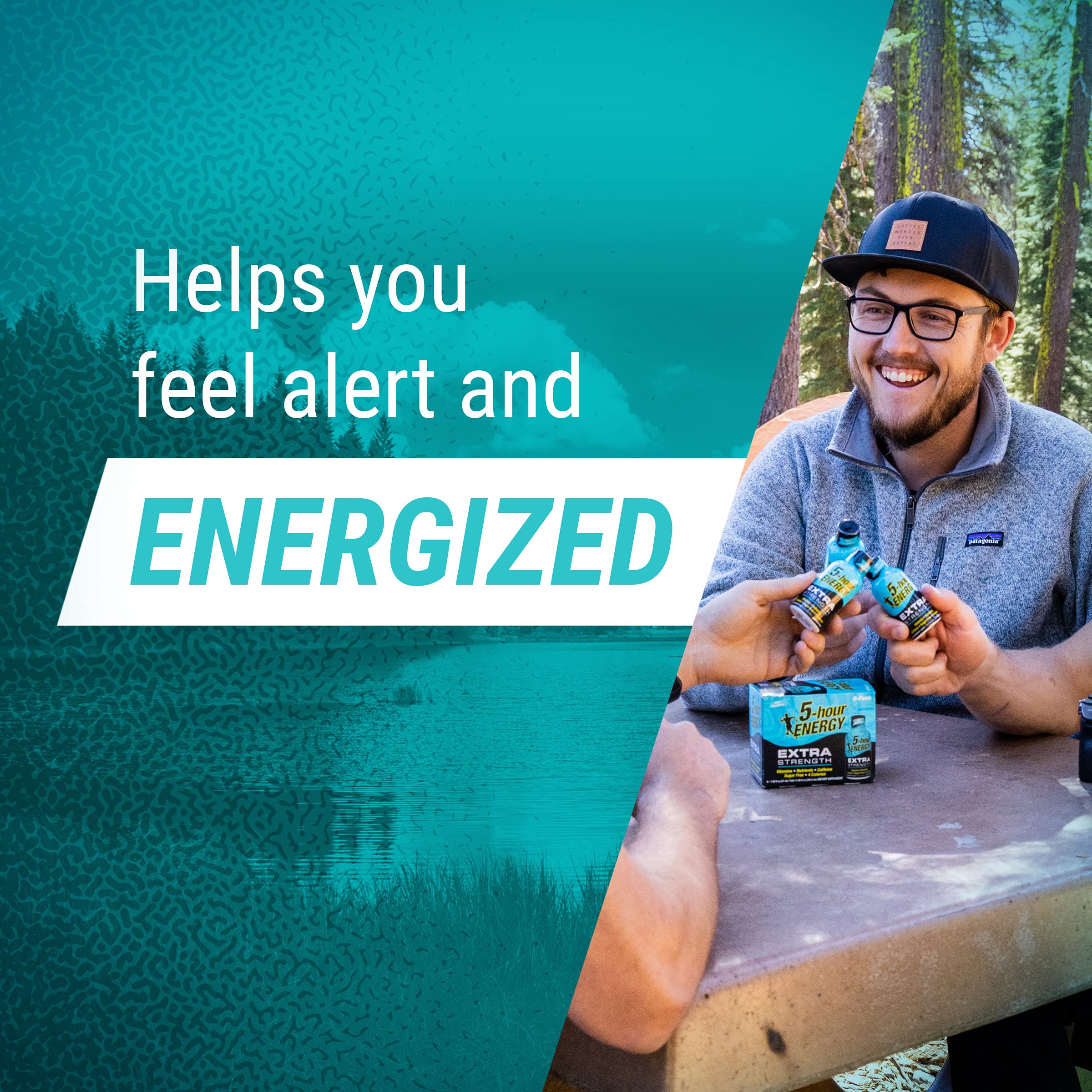 5-hour ENERGY Shots Extra Strength, Blue Raspberry Flavor, 30 Count, 1.93 Fl Oz, Sugar Free, Zero Calories, Amino Acids and Essential B Vitamins, Dietary Supplement, Feel Alert and Energized, 230 mg Caffeine