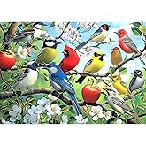 Flowers Birds 1000 Piece Puzzle for Adults Unique Puzzles for Adults 1000 Pieces Hummingbird Jigsaw Puzzles 1000 Pieces Family Challenging Puzzle (27.5"x19.6")