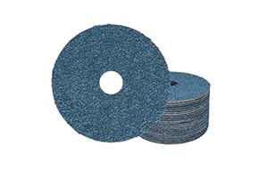 UPWOOD Zirconia Alumina Fiber Sanding and Grinding Discs, 4.5” x 7/8”, 24 Grit - 25 Pack